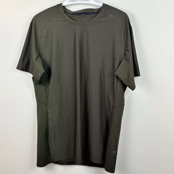lululemon athletica Other - Lululemon Metal Vent Tech Tee Shirt Deep Olive Green Large